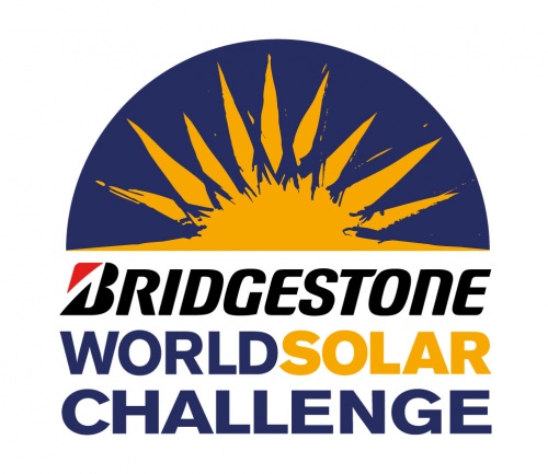 The logo of the 2013 Bridgestone World Solar Challenge